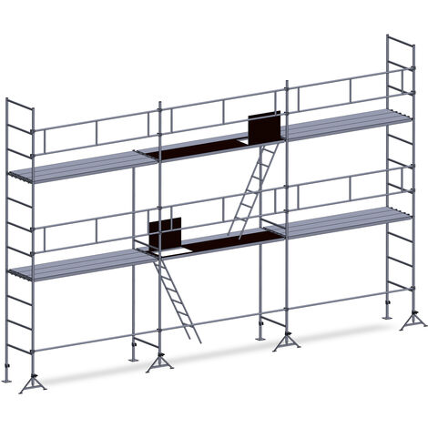 Echafaudage ES49 maçon 60 m² Garde-corps complet