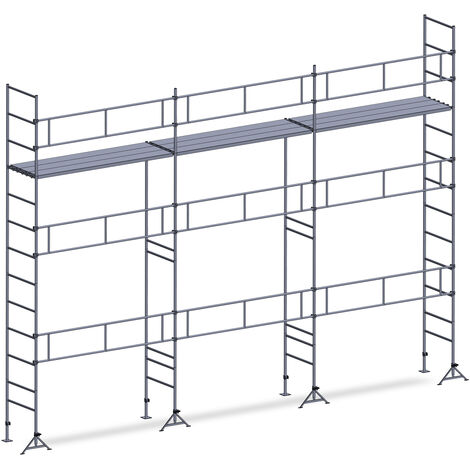 Echafaudage ES49 maçon 70 m² Garde-corps 1 niveau plancher