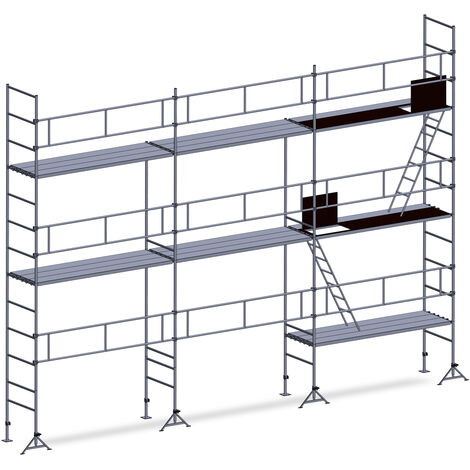 Echafaudage ES49 maçon 91 m² Garde-corps Complet