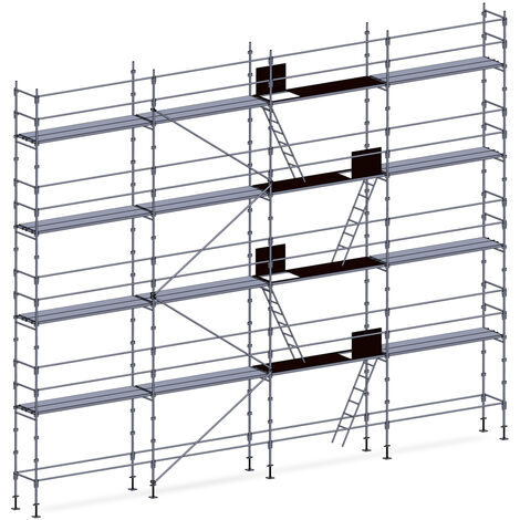 Echafaudage façadier 130 m² lisses planchers