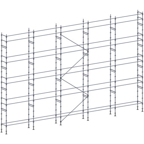 Echafaudage façadier 160 m² lisses