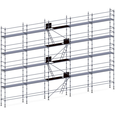 Echafaudage façadier 160 m² lisses planchers