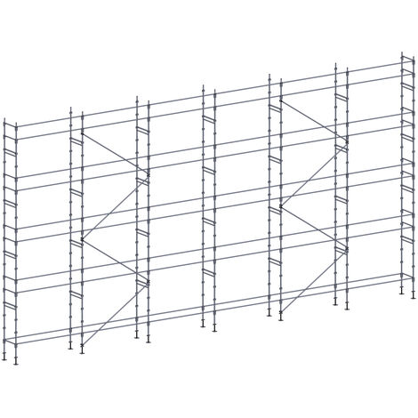 Echafaudage façadier 190 m² lisses