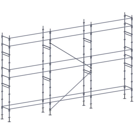 Echafaudage façadier 60 m² lisses