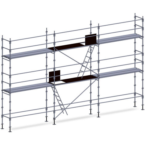 Echafaudage façadier 60 m² lisses planchers