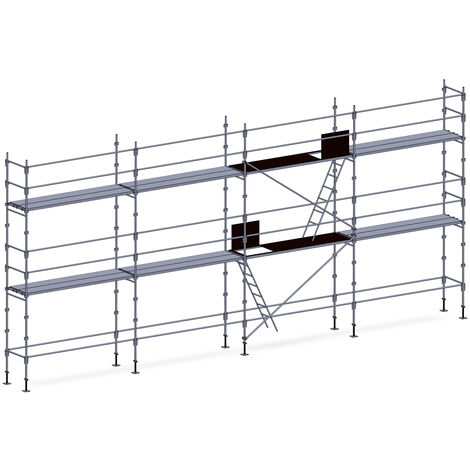Echafaudage façadier 78 m² lisses planchers