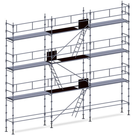 Echafaudage façadier 80 m² garde-corps planchers