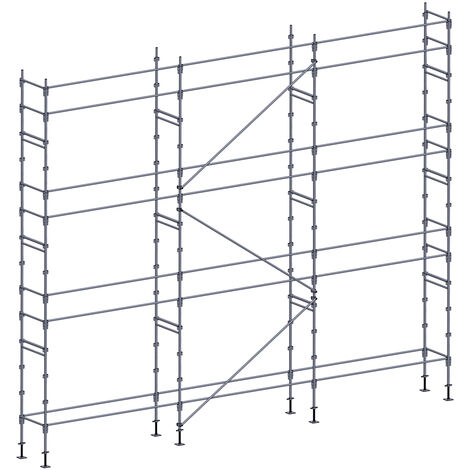 Echafaudage façadier 80 m² lisses