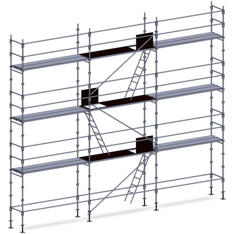 Echafaudage façadier 80 m² lisses planchers