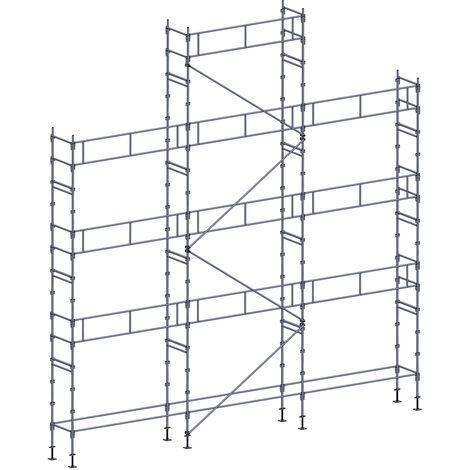 Echafaudage façadier 88 m² garde-corps