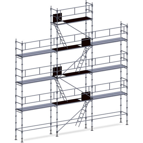 Echafaudage façadier 88 m² garde-corps planchers
