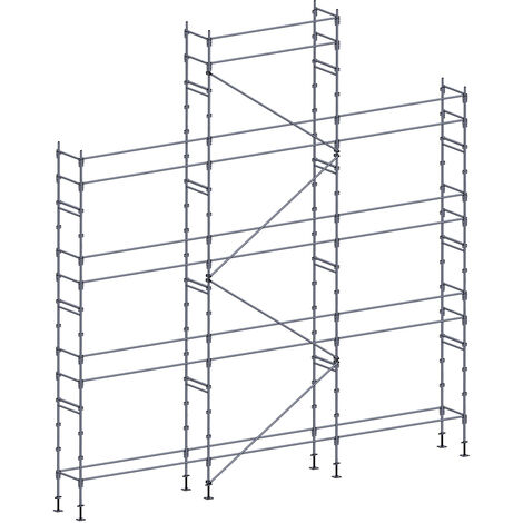 Echafaudage façadier 88 m² lisses