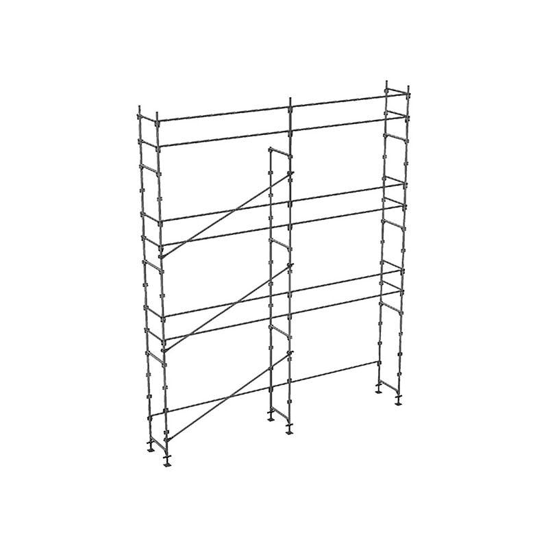 Matisère - Echafaudage fixe de façade 56m² - Structure seule + Lisses - DUO56-S