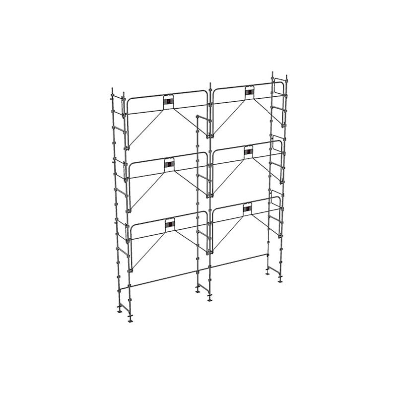 Matisère - Echafaudage fixe de façade 56m² - Structure seule + Garde-corps - DUO56GC-S