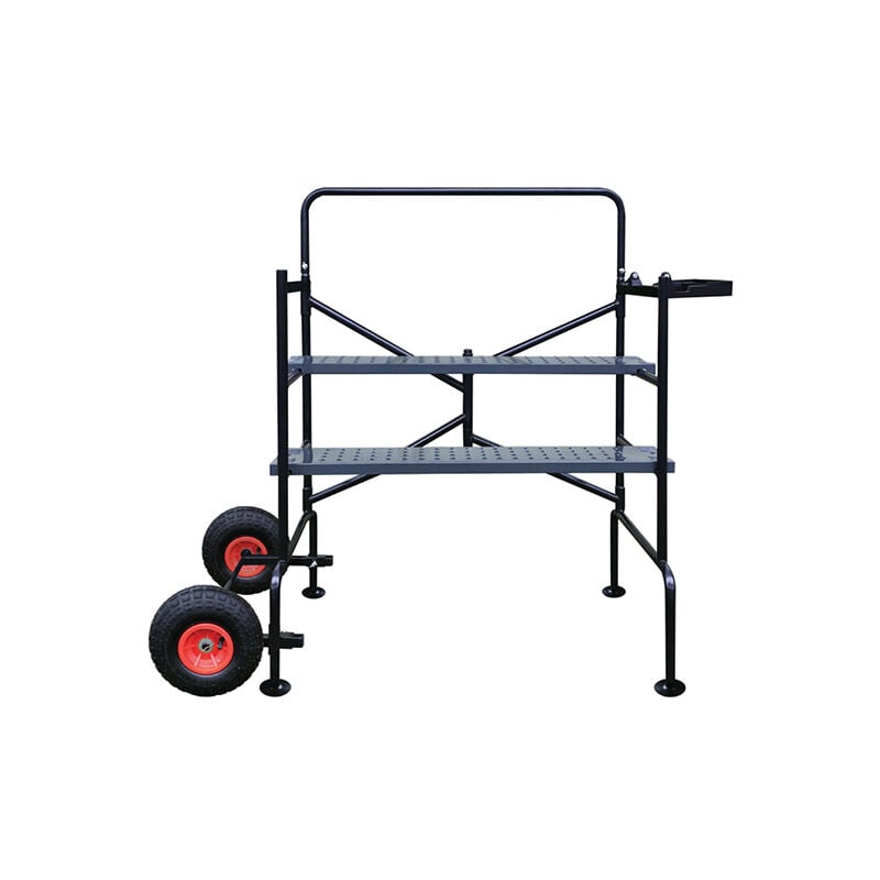Echafaudage de jardin plateau hauteur 0.83m - Double plateau longueur 1.13m et roues ø 250mm - 2400880