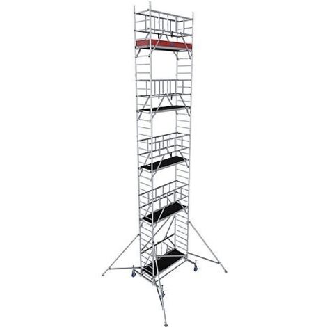 Échafaudage pliant en aluminium MONTO ProTec XS, hauteur de travail env. 10,80 m