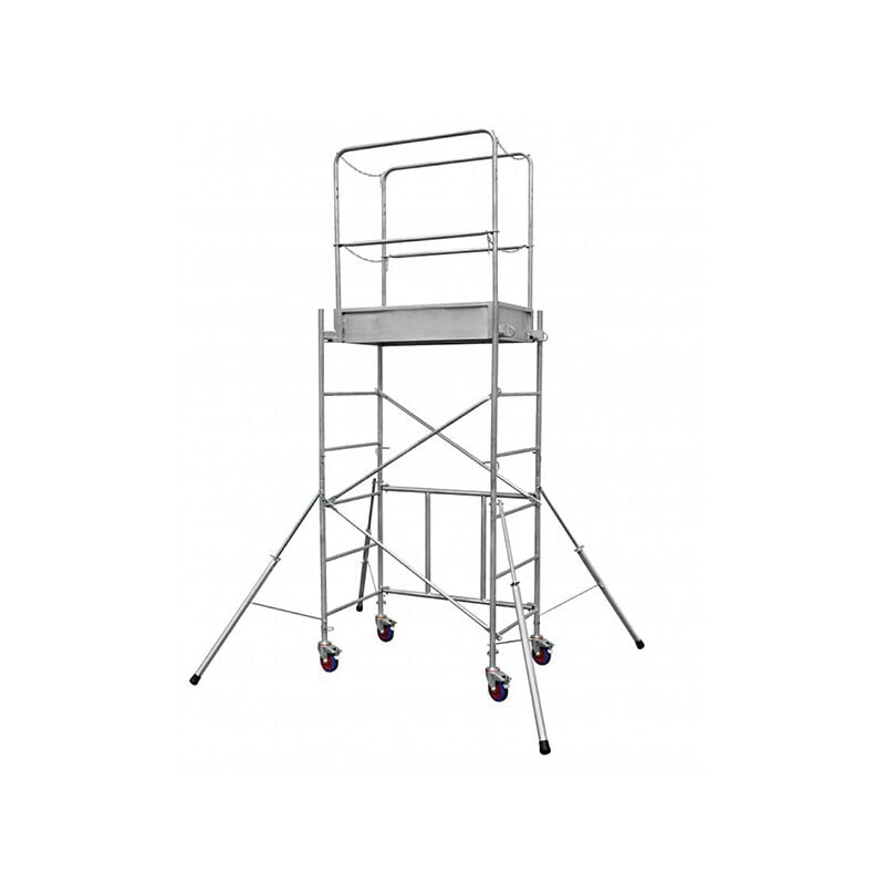 Geruest Experten - Echafaudage roulant acier : Hauteur de travail maximale de 3.80m - 12539