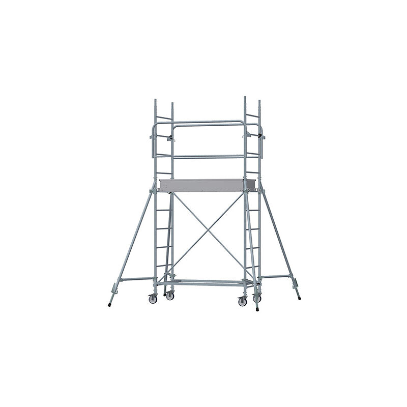 Matisère - Echafaudage roulant acier - Hauteur de plateforme : 1.70m - Hauteur de travail max. : 3.70m - 8115012