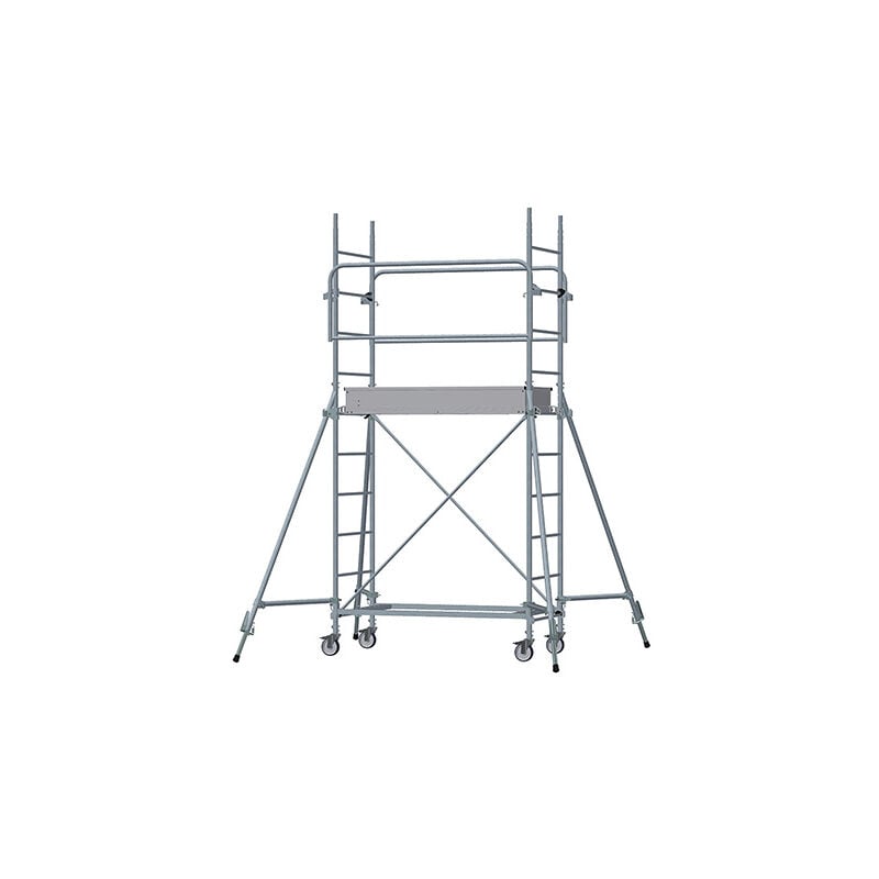 Matisère - Echafaudage roulant acier - Hauteur de travail maximale de 4.90m - 8120022