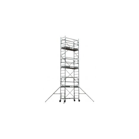 Echafaudage roulant acier GENERIS 750/4 Hauteur Travail 10,80 m Tubesca Comabi