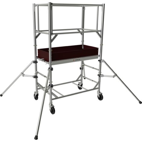 Echafaudage roulant acier GOLIATH 120 Hauteur Travail 3,00 m Tubesca Comabi