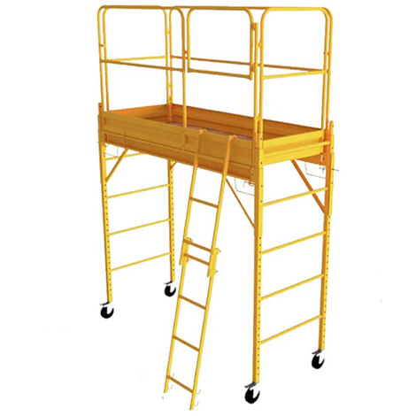 Echafaudage roulant acier - Hauteur travail max 3.90m - 9901A0100/GC