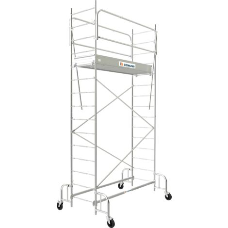Echafaudage roulant acier JUNIOR 200 Hauteur de travail 3.80 m Tubesca Comabi