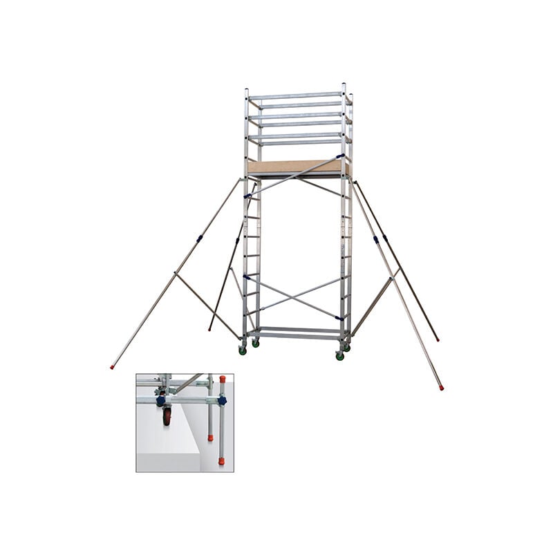 Echafaudage domestique kit dénivelé - Hauteur de travail maximale de 4.80m - AL410/ALT-LIV