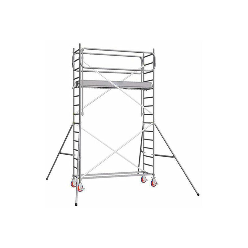 Matisère - Echafaudage roulant alu - montage facile - hauteur de travail max 3.90m - 7125022