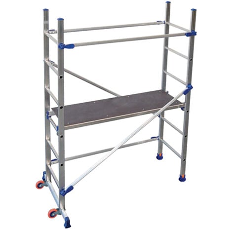Echafaudage roulant alu - Hauteur de travail maximale de 2.90m - P6