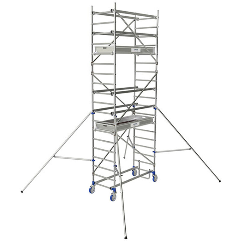 Chafaudage Roulant Aluminium Cross 180 - Hauteur de travail max 5.85M - 26404640