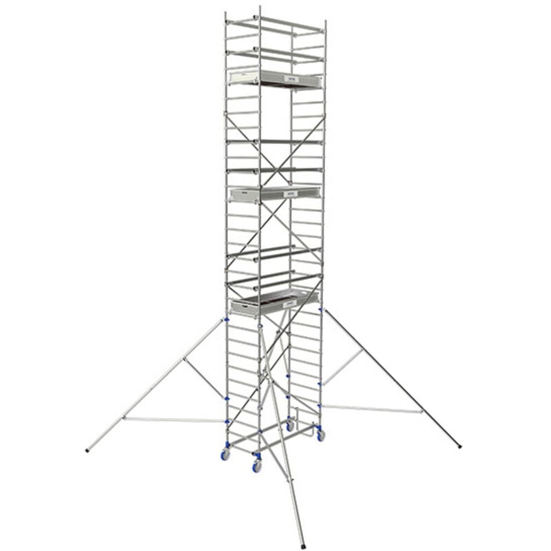 Chafaudage Roulant Aluminium Cross 180 - Hauteur de travail max 8.85M - 26404670
