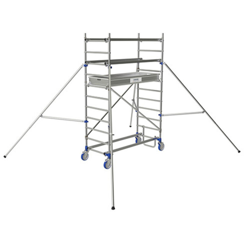 Chafaudage Roulant Aluminium Cross 180 - Hauteur de travail max 3.85M - 26404620