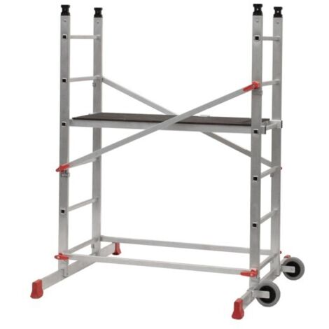 Échafaudage roulant aluminium Dynamic - Hauteur de travail 2,77 m