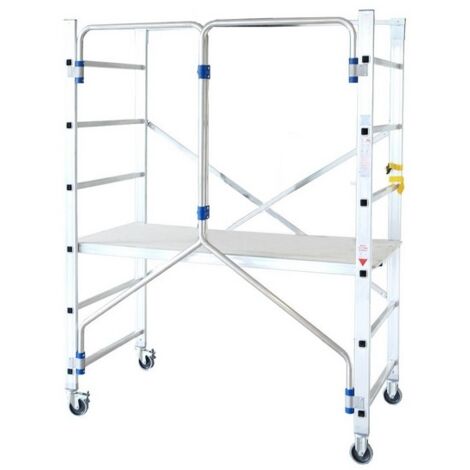 Echafaudage roulant aluminium - Hauteur de Travail 2.90 m