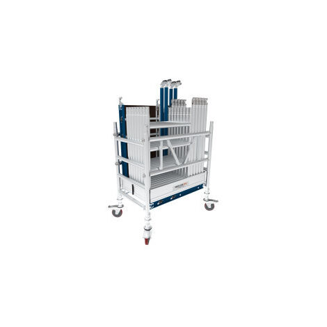 Echafaudage roulant aluminium NEOLIUM EVO Hauteur travail 6.20 m - Tubesca Comabi