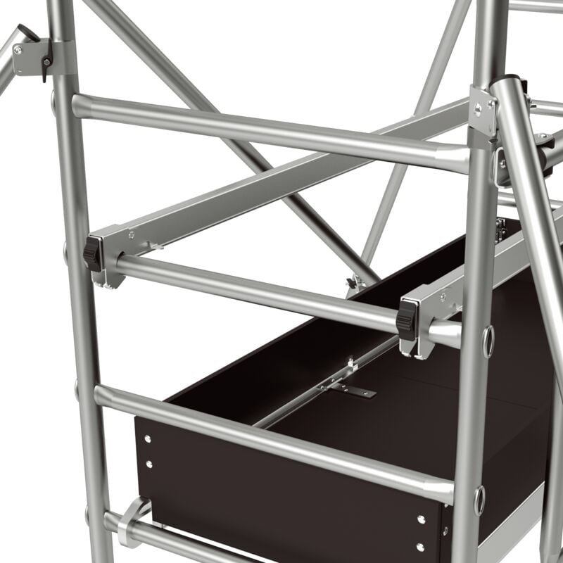 Tubesca Comabi - Echafaudage roulant aluminium runner Hauteur Travail 3,60 m