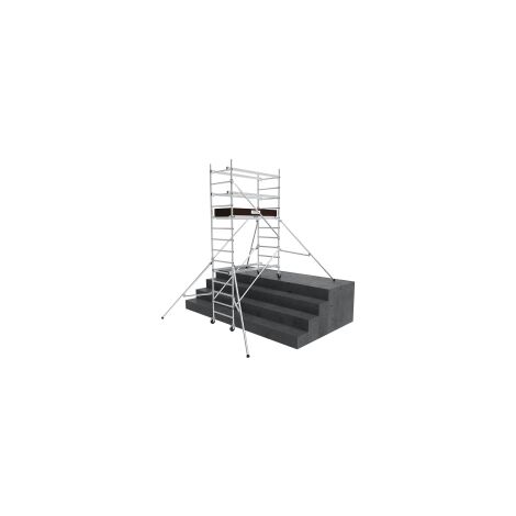 Echafaudage roulant aluminium STARTEO Hauteur Travail 4.60 m - Tubesca Comabi