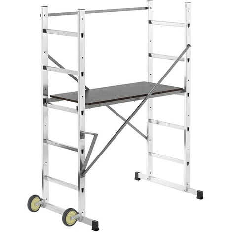 Echafaudage roulant pour escalier 0,9m/2,9m en aluminium Hailo HobbyStep H3