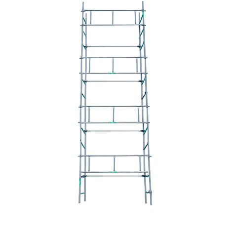 Echafaudages Stéphanois – Échafaudage pack structure 8x3 m – Acier peint – Surface de travail 3 x 0,72 m – Réglage des planchers tous les 50 cm – Conforme NF EN 12810-1 et 2