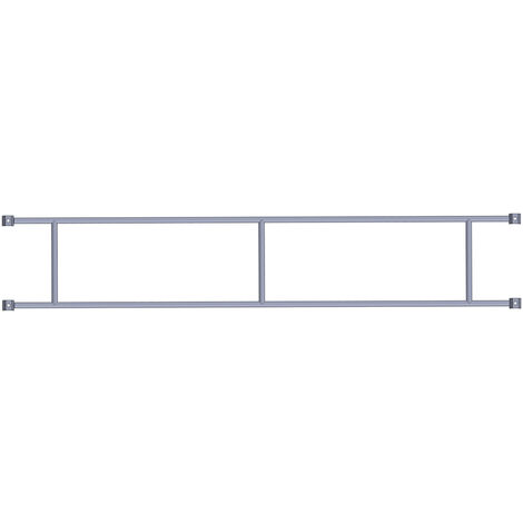Echafaudages Stéphanois – Garde-corps fixe 3m – Accessoire pour échafaudage – Galvanisé à chaud – Rigidité accrue avec 4 colliers coniques