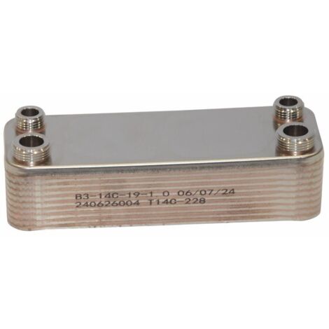 Échangeur à plaques 28kW avec goujon M4 - DIFF pour Bosch : 87168340540