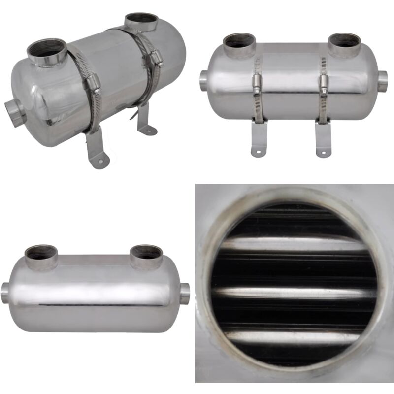 Changeur de chaleur pour piscine 355 x 134 mm 40 kW - Échangeur de chaleur pour piscine - Échangeurs de chaleur pour piscine - Home & Living