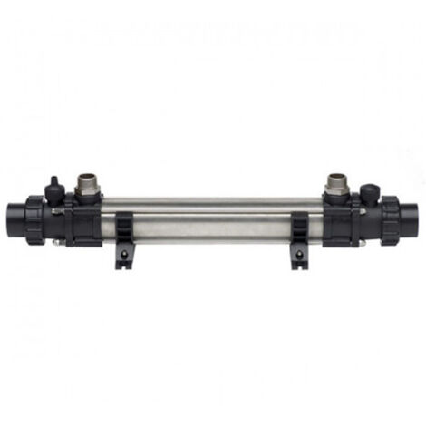 Echangeur de chaleur titane 100kW pour piscine – Débit 19 m³/h – Compatible avec électrolyse – Thermostat automatique intégré – Vulcan