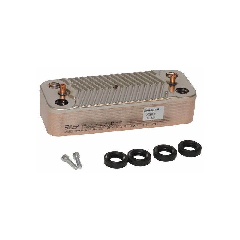 Echangeur sanitaire 16 plaques Diff pour Chaffoteaux : 65116537