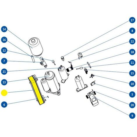 Echangeur thermique pour pompe à chaleur air  - eau