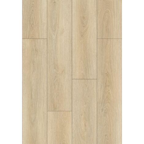 Échantillon de panneau vinyle Mexen Kinston 1240 x 182 mm SPC 6,5 mm, sous-couche IXPE 1,5 mm, 4 V-Fuga, Chêne - F1057-S