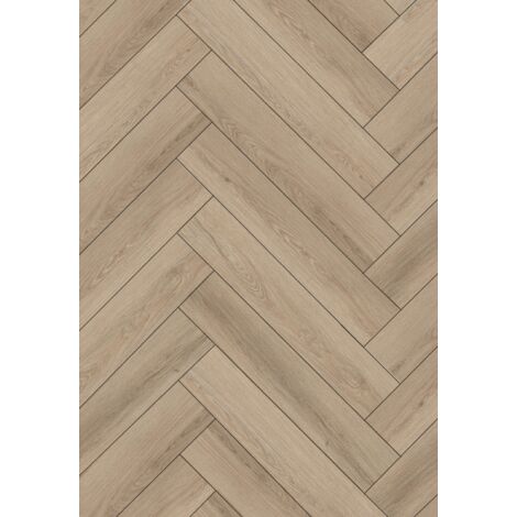 Échantillon de panneau vinyle Mexen Palmdale chevrons 635 x 127 mm SPC 6,5 mm, sous-couche IPEX 1,5 mm, 4 V-Joint, Chêne - F118