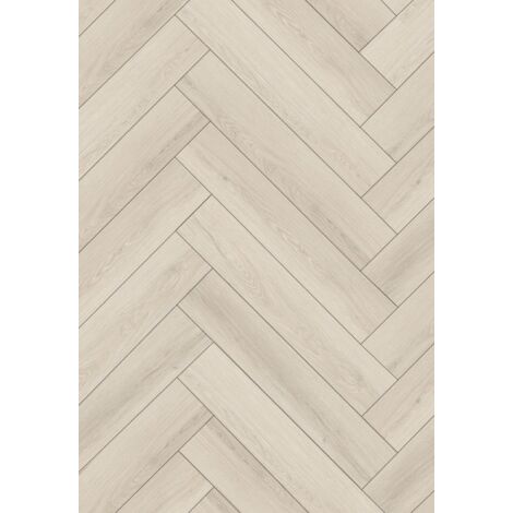 Échantillon de panneaux en vinyle Mexen Pembroke Pines motif chevrons 635 x 127 mm SPC 6,5 mm, sous-couche 1,5 mm, 4 V-Joint, C