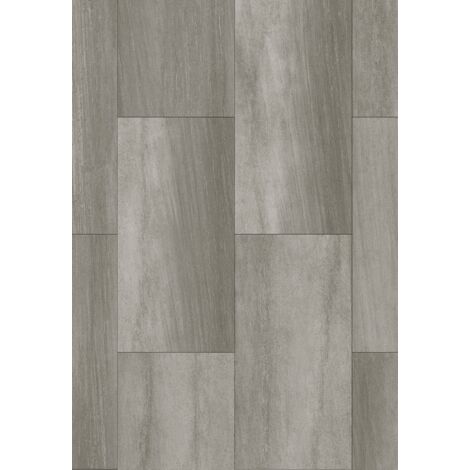 Échantillon de panneaux vinyles Mexen Grey Persa 610 x 305 mm SPC 6,5 mm, sous-couche IPEX 1,5 mm, 4 V-Fuga, Grès - F1165-S
